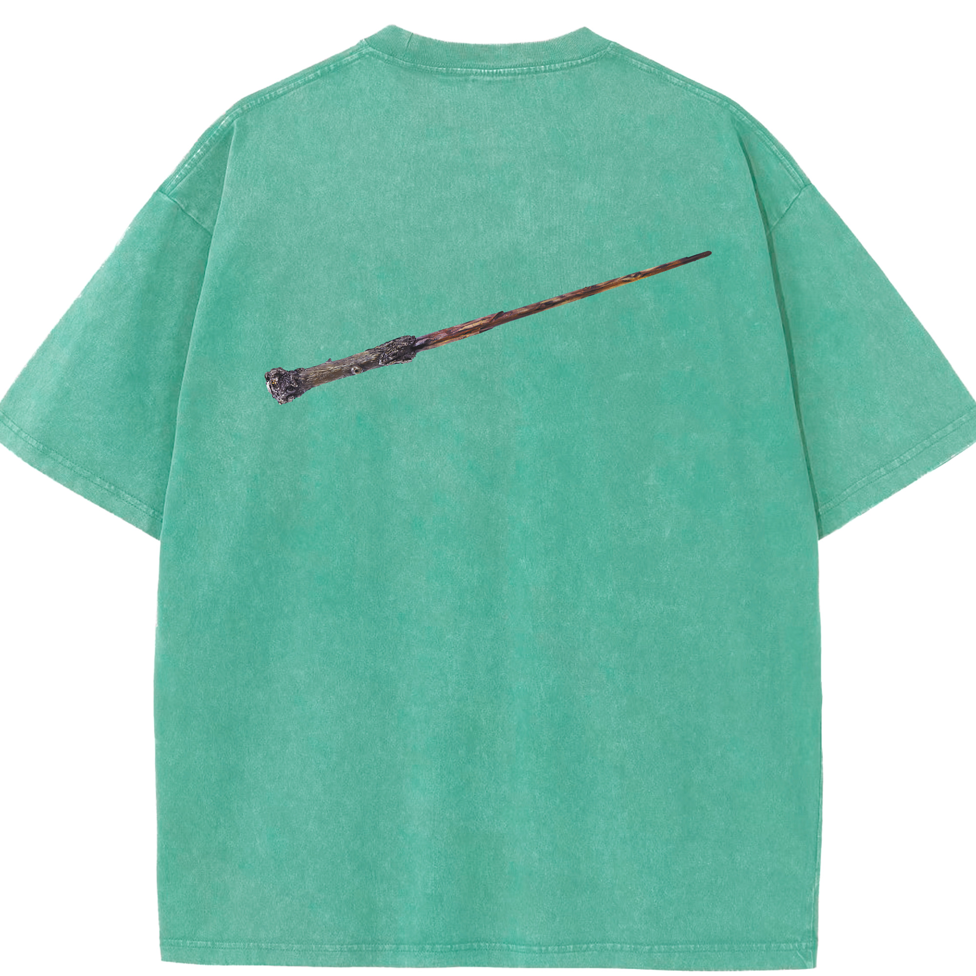 （画像用） Harry Potter ハリー・ポッターシリーズ 綿100% ヴィンテージ風 半袖Tシャツ（背面プリント）